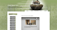 Desktop Screenshot of crawlspaceguru.com