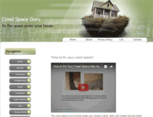 Tablet Screenshot of crawlspaceguru.com